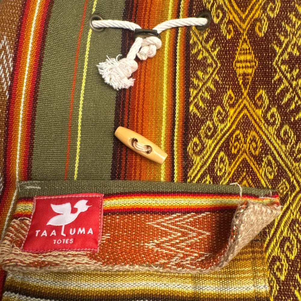 Taaluma Totes Earthy Patterned Backpack - image 6